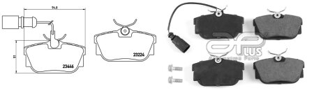 Колодки гальмiвнi, лiв/прав, задн APLUS 71140AAP