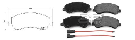 Колодки тормозные левые/правые передние APLUS 71171BBAP