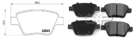 Колодка гальмівна задня VW Touran (1T3) (05/10-05/15) APPLUS APLUS 71176BAAP