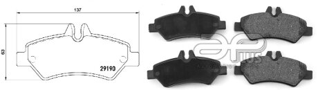 КОЛОДКИ ГАЛЬМІВНІ APLUS 71196BAAP