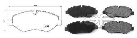 Колодки гальмівні, лев/прав, пров. APLUS 71197AAP