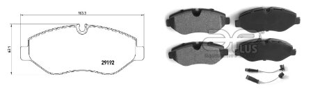 КОЛОДКИ ГАЛЬМІВНІ APLUS 71197BCAP