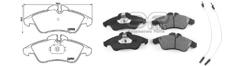 Колодки гальмівні, лів/прав, перед APLUS 71220BAAP