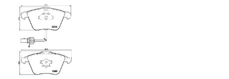 Колодка гальмівна перед AUDI A6 (4F2, C6) (04/04-06/11) APPLUS APLUS 71312BAAP