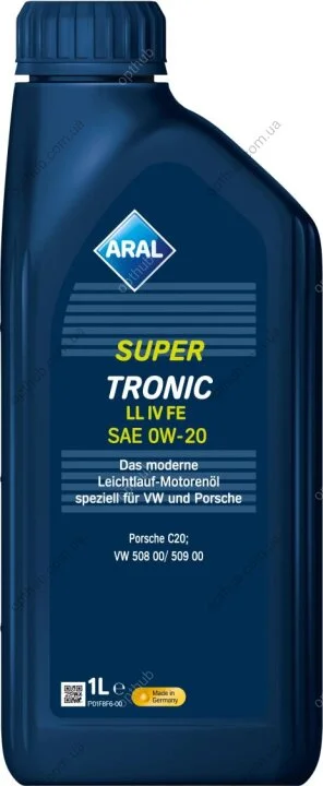 Масло моторное SuperTronic LL IV FE 0W-20 1л ARAL 0W20 SU LL 1L (фото 1)