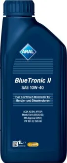 Масло моторное BlueTronic II 10W-40 1л BLUETRONIC II 10W-40 12X1 L ARAL 10W40 BL TRII 1L
