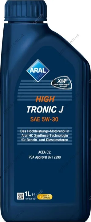 Масла моторные HighTronic J 5W-30 1л HIGHTRONIC J 5W-30 12X1L ARAL 5W30 HI TR J 1L (фото 1)