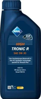 Масла моторные HighTronic R 5W-30 1л HIGHTRONIC R 5W-30 12X1L ARAL 5W30 HI TR R 1L
