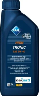 Масло моторное HighTronic 5W-40 1л HIGHTRONIC 5W-40 12X1L ARAL 5W40 HI TR 1L