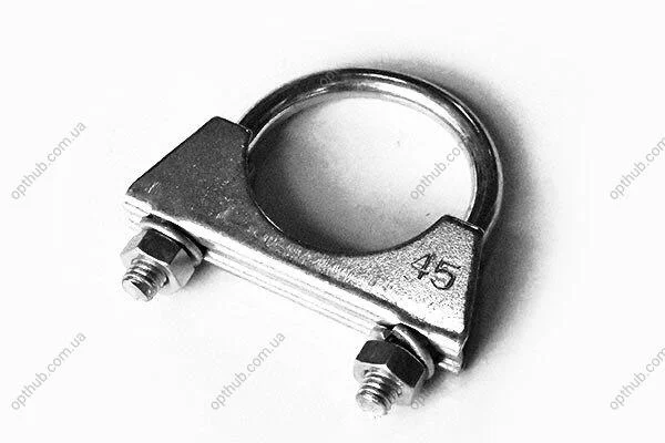 Хомут глушника метал. D 45,0 мм, M 8 (болт.) кругл.осн. (10шт) Asam ASAM 55315 (фото 1)