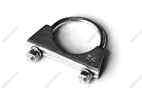 Хомут глушника стремяночний M8 Ф54 мм (оцинк. сталь) (кратно 2шт) Asam ASAM 55319 (фото 1)