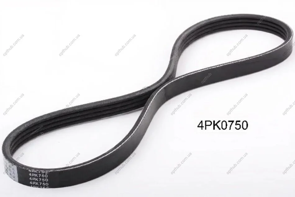 Ремінь поліклиновий HYUNDAI ATOS (MX) 1.0 I -ua ASHIKA 112-4PK750 (фото 1)