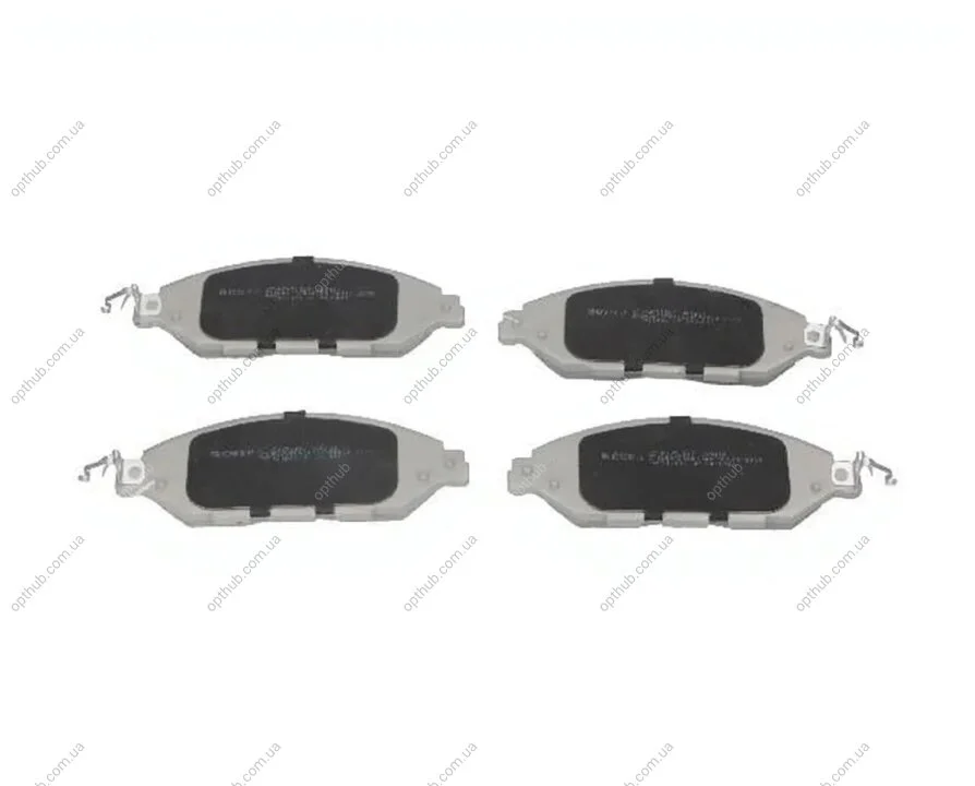 Колодки гальмівні дискові ПЕРЕДН NISSAN MURANO III 2.5 3.5 V6 10/14- -ua ASHIKA 50-05-513 (фото 1)