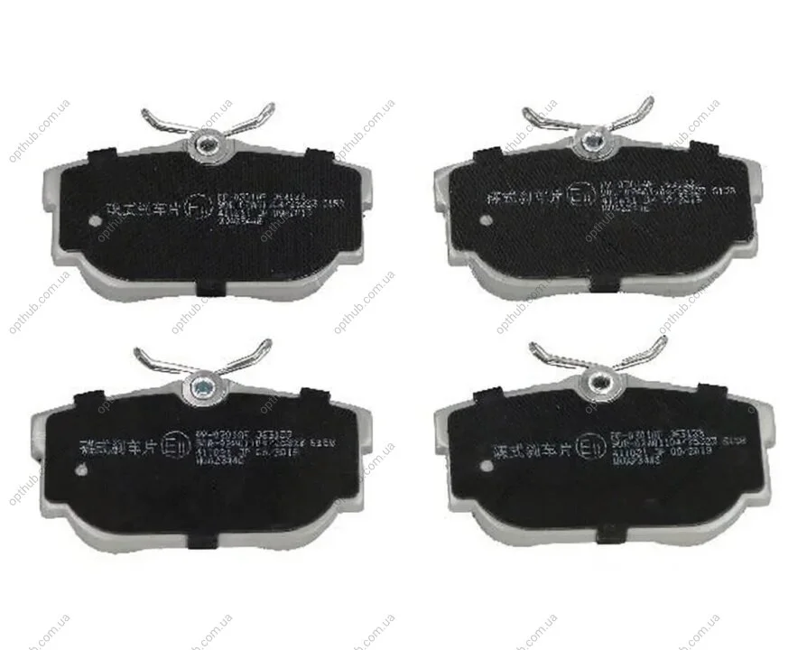 Колодки гальмівні дискові (комплект 4 шт) FORD GALAXY 2000-,SEAT ALHAMBRA 1996-,VW SHARAN 1997-2010 -ua ASHIKA 51-00-0301 (фото 1)