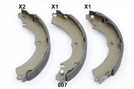 Колодки тормозные барабанные (комплект 4 шт.)) ASHIKA 55-00-007