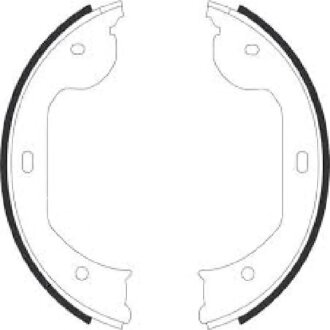 Колодки гальмівні барабанні (комплект 4 шт) ASHIKA 55-00-0104