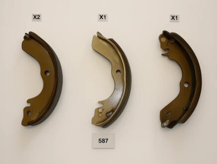 Колодки гальмівні барабанні (комплект 4 шт) ASHIKA 55-05-587