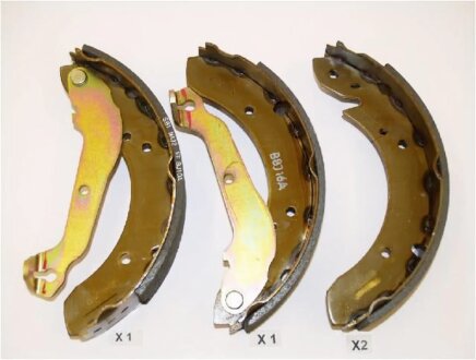 Колодки гальмівні барабанні (комплект 4 шт) ASHIKA 55-H0-003