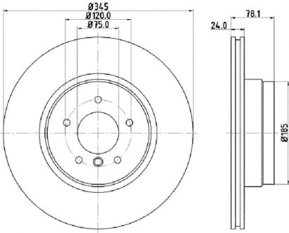 Диск тормозной ASHIKA 61-00-0132C