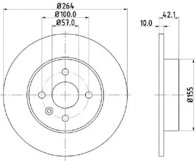 Диск гальмівний ASHIKA 61-00-0407C