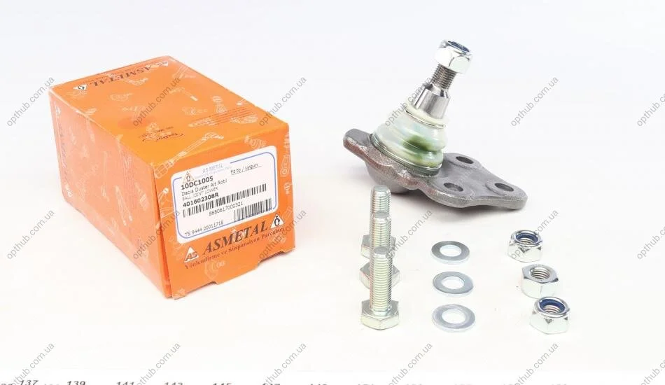Опора кульова (передня/знизу) Dacia Duster/Renault Duster 1.2-2.0 10- (opt-om) ASMETAL 10DC1005 (фото 1)