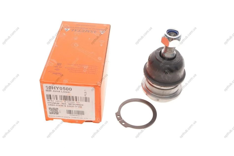 Опора кульова (передня) Hyundai Accent I/II 94-05/ Elantra 00-06/ Kia Cerato 04-/ Rio 11- UA63 ASMETAL 10HY0500 (фото 1)