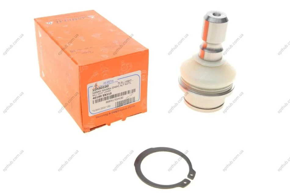 Опора кульова (передня/знизу) Nissan Navara/Pathfinder III 04- (d=24mm) (opt-om) ASMETAL 10NS0100 (фото 1)