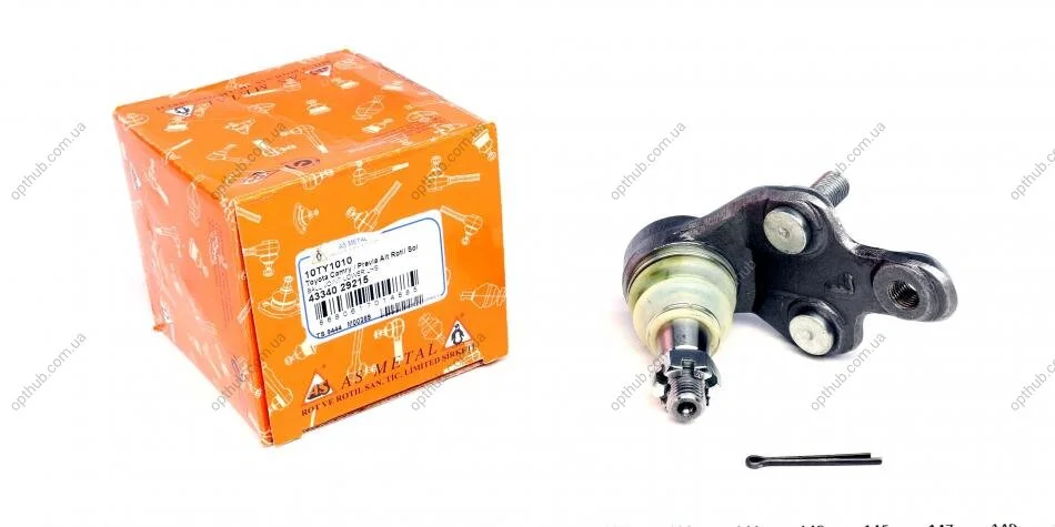 Опора кульова (передня/знизу/L) Lexus RX 03-08/Toyota Camry 01-11 UA63 ASMETAL 10TY1010 (фото 1)