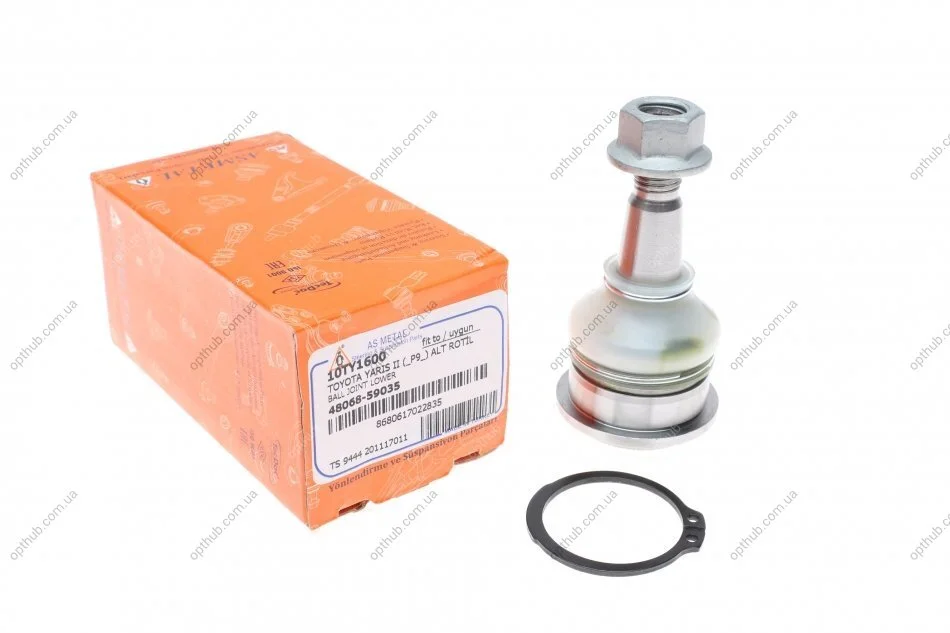 Опора кульова (передня/знизу) Citroen C1/Peugeot 107/108 05-/Toyota Yaris 99-12/Verso S 10- UA63 ASMETAL 10TY1600 (фото 1)