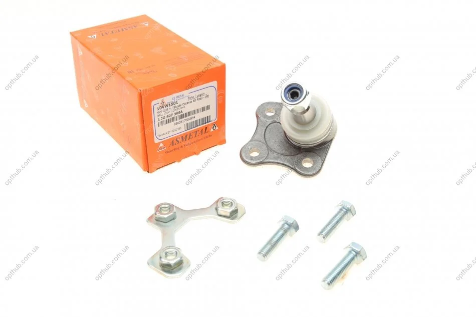 Опора кульова (передня/знизу/R) Audi A3 -93/VW Golf IV -06 UA63 ASMETAL 10VW1501 (фото 1)