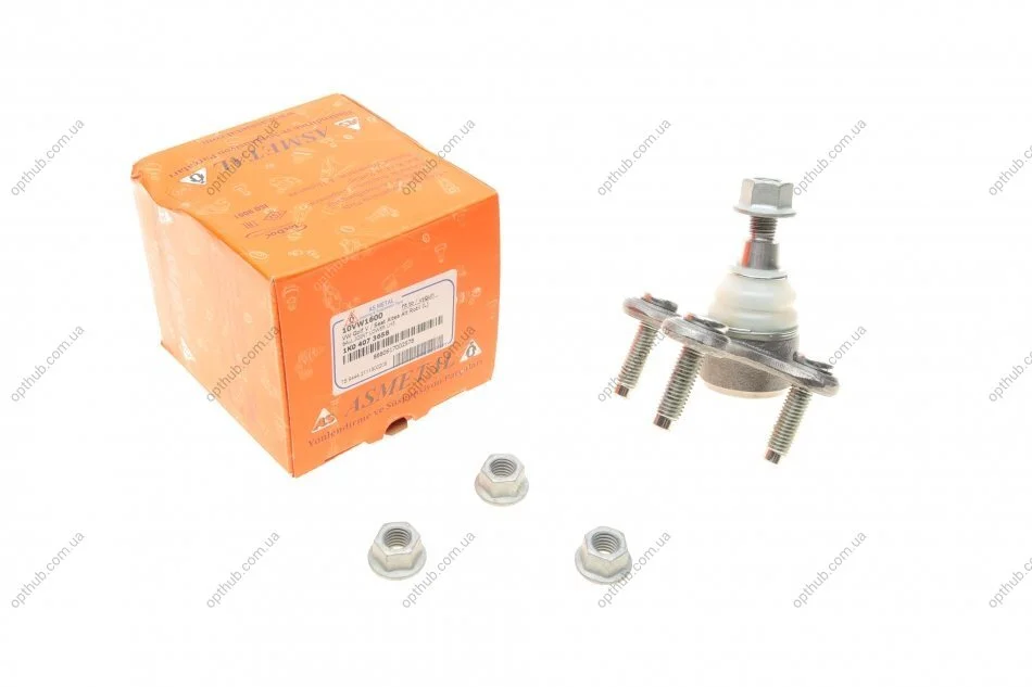 Опора кульова (передня/L) VW Caddy 03- UA63 ASMETAL 10VW1600 (фото 1)