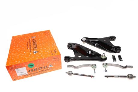 Ремкомплект підвіски (Важільи/Тяги рульові/Наконечники тяги/Тяги стабілізатора) Renault Logan 12 UA63 ASMETAL 13DC2000