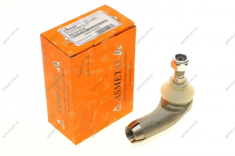 Наконечник тяги рульової (R) Audi 100 (4A/C4) 2.0-4.2 90-94 (L=75mm) (opt-om) ASMETAL 17AU1001 (фото 1)