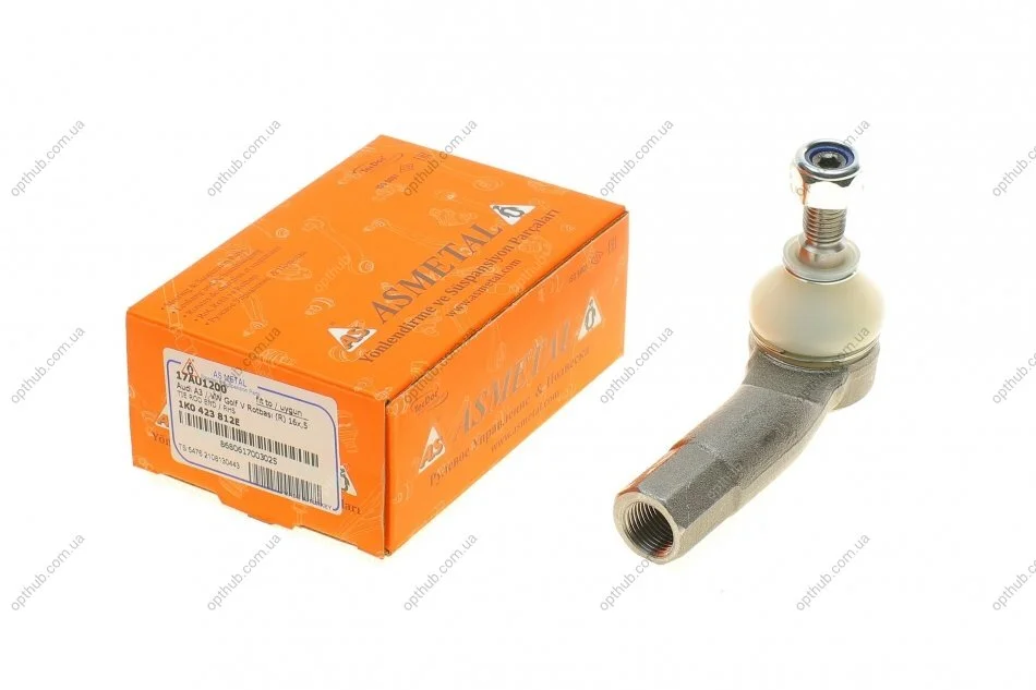 Наконечник тяги рульової (R) VW Caddy 03- UA63 ASMETAL 17AU1200 (фото 1)
