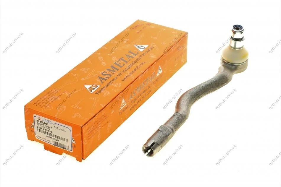 Наконечник тяги рульової (R) BMW 3 (E46) 98- UA63 ASMETAL 17BM2001 (фото 1)