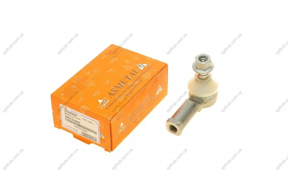 Наконечник тяги рульової Daewoo Matiz 0.8-1.0 98- UA63 ASMETAL 17DW0500 (фото 1)