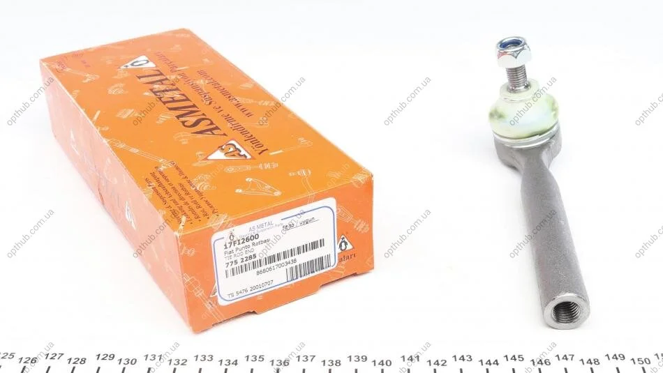 Наконечник тяги рульової Fiat Punto/Lancia Y 93-00 UA63 ASMETAL 17FI2600 (фото 1)