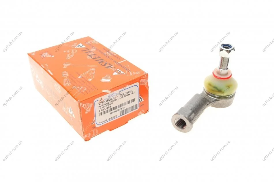 Наконечник тяги рульовой (L) Ford Fiesta 97-02 UA63 ASMETAL 17FR1900 (фото 1)