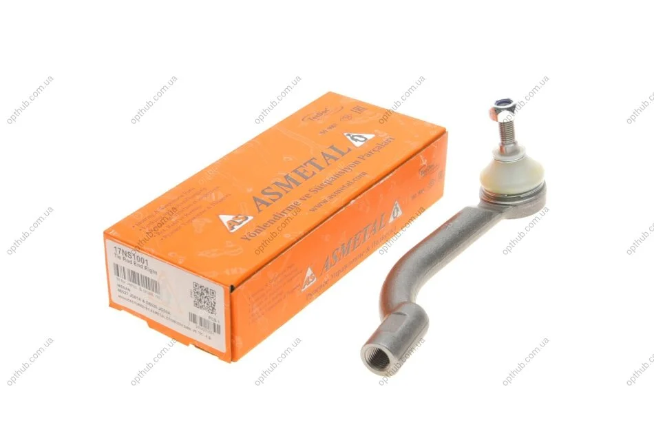 Наконечник тяги рульової (R) Nissan Qashqai/X-Trail 07-18 (opt-om) ASMETAL 17NS1001 (фото 1)