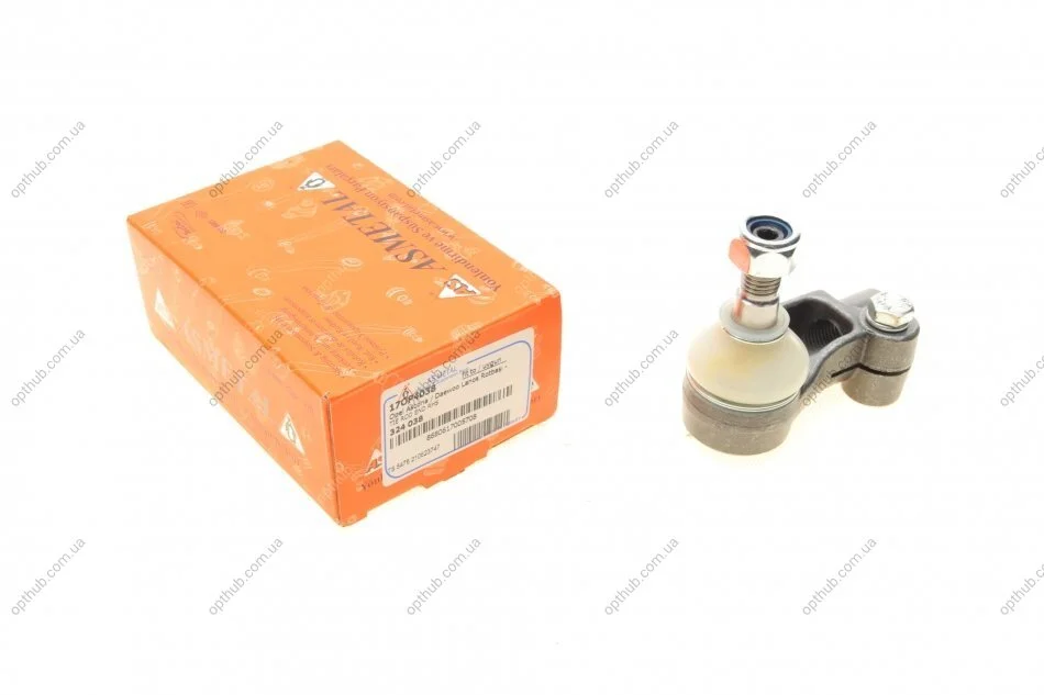 Наконечник тяги рульової (R) Opel Kadett E -94/Daewoo Lanos 97- UA63 ASMETAL 17OP4038 (фото 1)