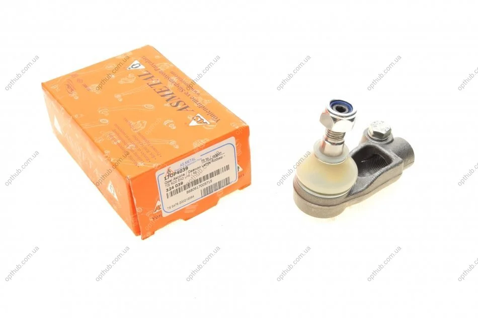 Наконечник тяги рульової (L) Opel Kadett E -94/Daewoo Lanos 97- UA63 ASMETAL 17OP4039 (фото 1)
