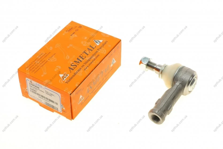Наконечник тяги рульової Opel Vectra B 95- UA63 ASMETAL 17OP4046 (фото 1)
