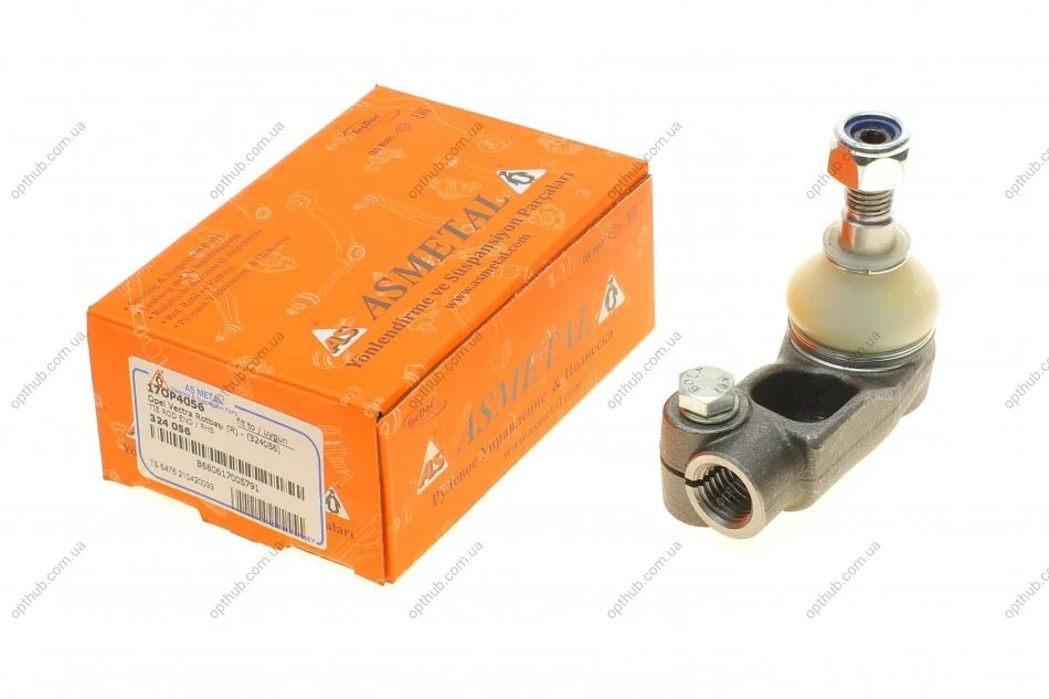 Наконечник тяги рульової (R) Opel Vectra A 88-95 UA63 ASMETAL 17OP4056 (фото 1)