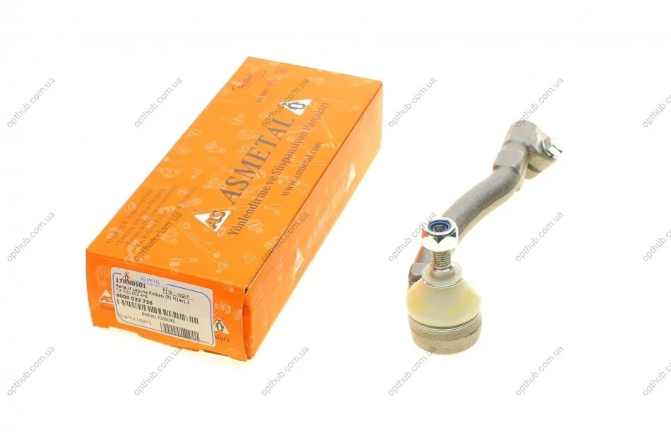 Наконечник тяги рульової (R) Renault Laguna I 1.6-3.0 24V 93-02 (opt-om) ASMETAL 17RN0501 (фото 1)