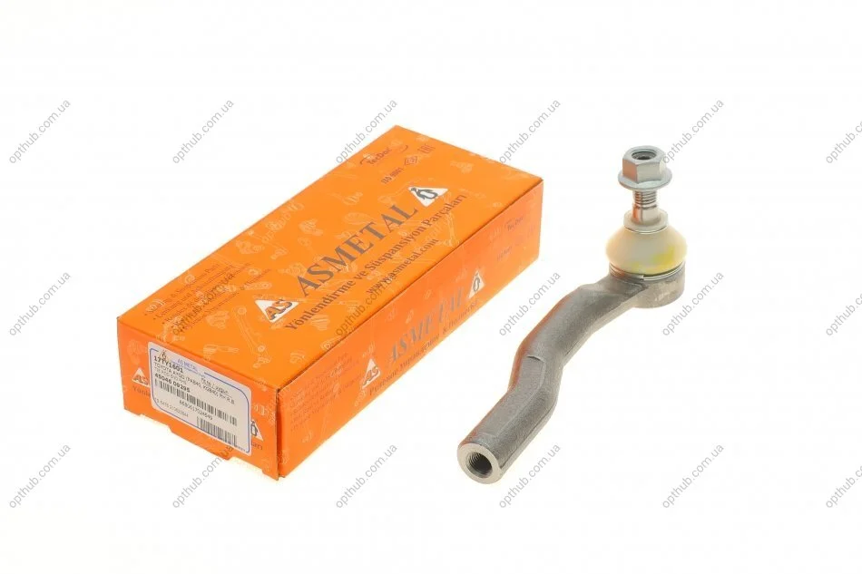 Наконечник тяги рульової (R) Citroen C1/Peugeot 107/108 1.0/1.2 VTi 05- (opt-om) ASMETAL 17TY1601 (фото 1)