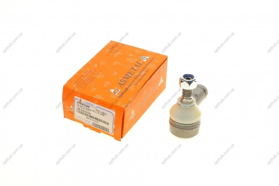 Наконечник тяги рульової (R) Audi A3 96-03/Skoda Octavia 96-10/VW Golf IV 97-05 (L=75mm) (ко (opt-om) ASMETAL 17VW1235 (фото 1)