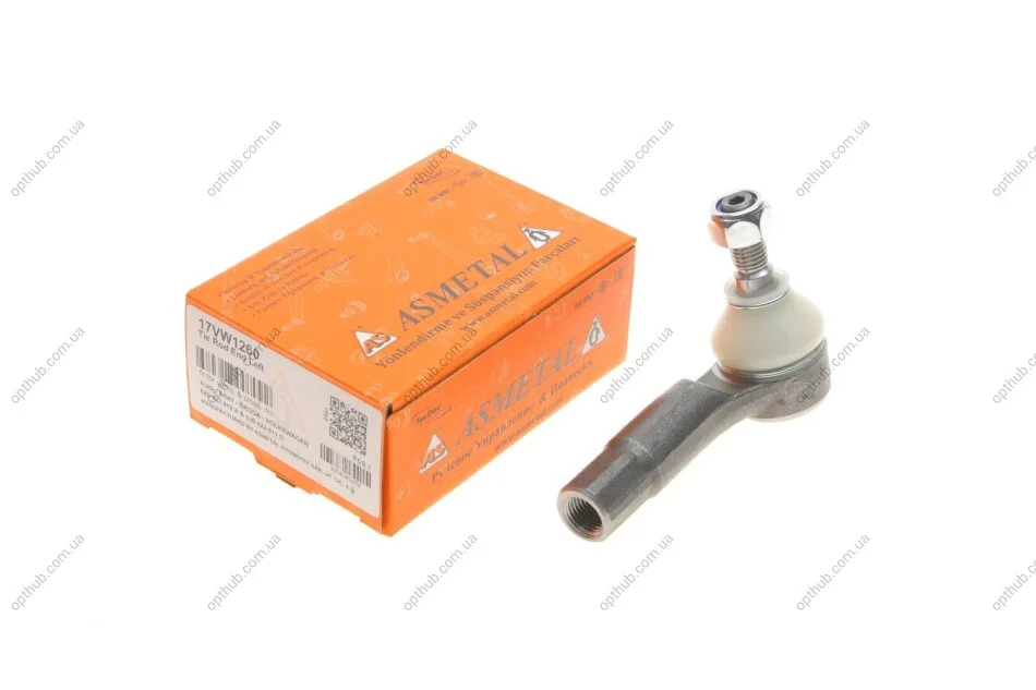 Наконечник тяги рульової (L) Audi A3/Skoda Octavia/VW Golf IV 96-10 UA63 ASMETAL 17VW1260 (фото 1)