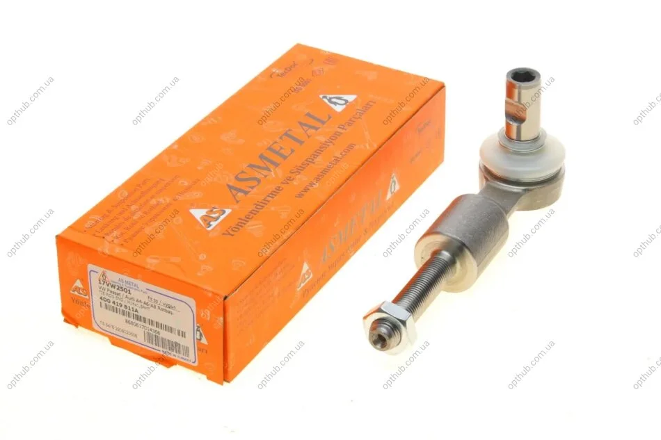 Наконечник тяги рульової Audi A4/A6/VW Passat B5 96-05 UA63 ASMETAL 17VW2501 (фото 1)