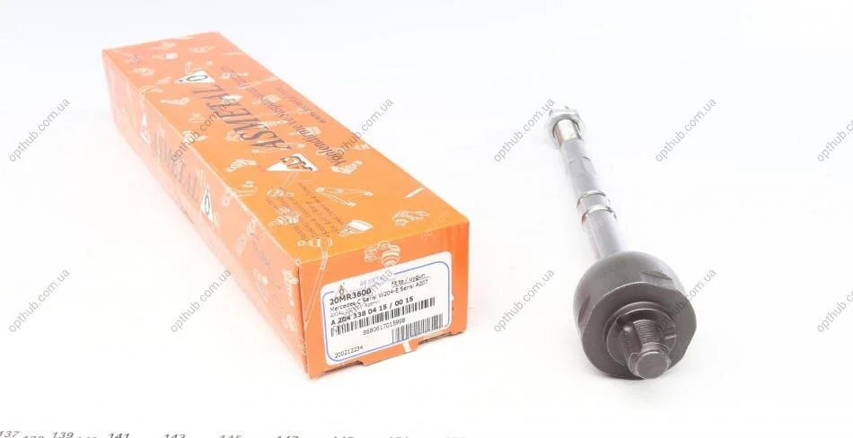 Тяга рульова MB C-class (W204) 07-14/E-class (C207) 09-16 (L=261.5mm) UA63 ASMETAL 20MR3600 (фото 1)