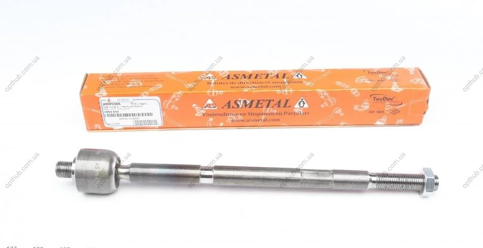 Тяга рульова Opel Corsa D/Fiat 500/Punto 06- (L=292.5mm) UA63 ASMETAL 20OP1505 (фото 1)
